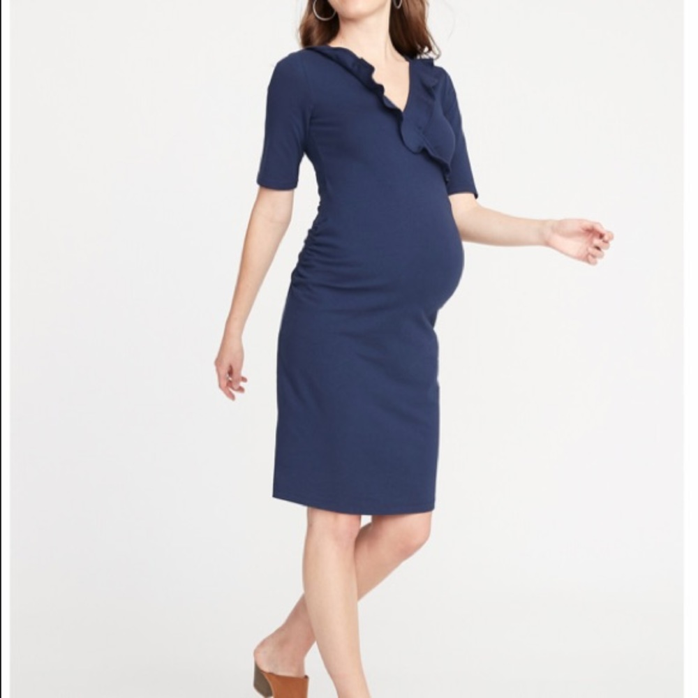 Old Navy 
Maternity Ruffled Surplice Bodycon Dress